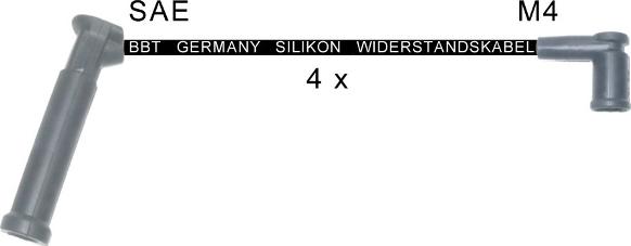 BBT ZK1889 - Ignition Cable Kit autospares.lv