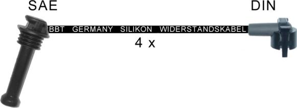 BBT ZK1880 - Ignition Cable Kit autospares.lv
