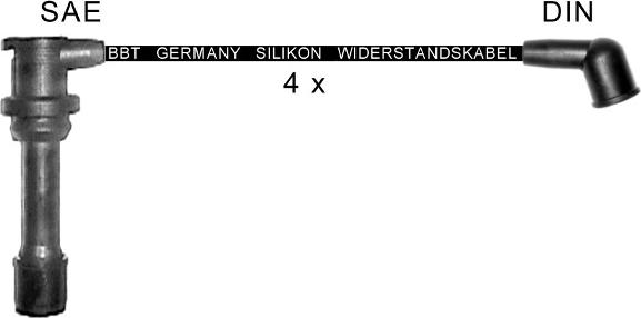 BBT ZK1770 - Ignition Cable Kit autospares.lv