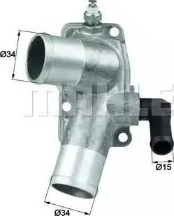 BEHR TI 42 92D - Coolant thermostat / housing autospares.lv