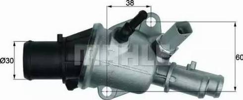 BEHR TI 156 88 - Coolant thermostat / housing autospares.lv