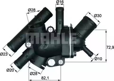 BEHR TI 134 88 - Coolant thermostat / housing autospares.lv