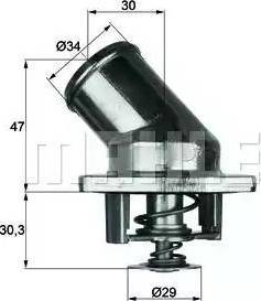 BEHR TI 3 92 - Coolant thermostat / housing autospares.lv