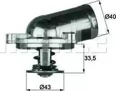 BEHR TI 22 87 - Coolant thermostat / housing autospares.lv