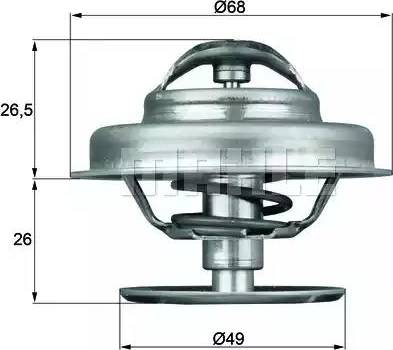 BEHR TX 62 89 - Coolant thermostat / housing autospares.lv