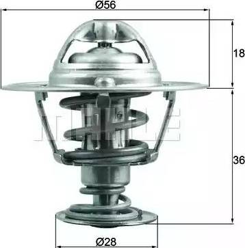 BEHR TX 199 88D - Coolant thermostat / housing autospares.lv