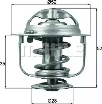 BEHR TX 165 88D - Coolant thermostat / housing autospares.lv