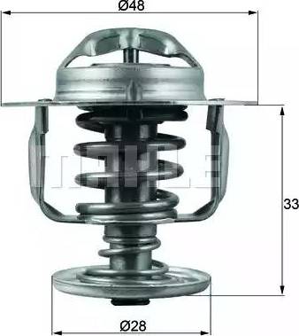 BEHR TX 110 82D - Coolant thermostat / housing autospares.lv