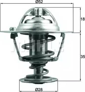 BEHR TX 184 78D - Coolant thermostat / housing autospares.lv