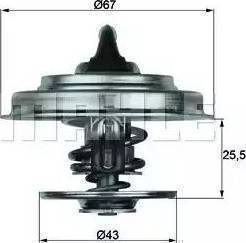 BEHR TX 18 87D - Coolant thermostat / housing autospares.lv