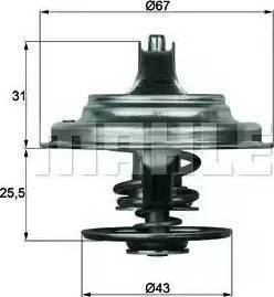 BEHR TX 23 83D - Coolant thermostat / housing autospares.lv