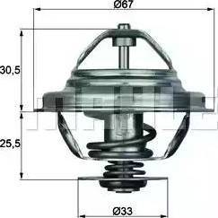 BEHR TX 27 71D - Coolant thermostat / housing autospares.lv