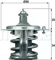 BEHR TX 79 78D - Coolant thermostat / housing autospares.lv