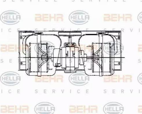 BEHR HELLA Service 8EW 009 157-661 - Interior Blower autospares.lv