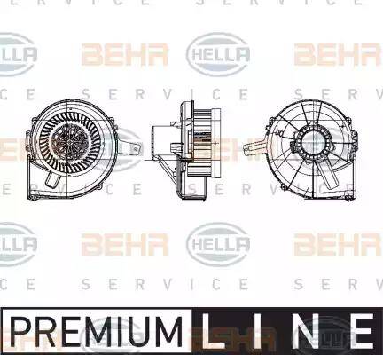 BEHR HELLA Service 8EW 009 157-141 - Interior Blower autospares.lv