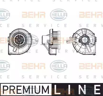 BEHR HELLA Service 8EW 009 157-121 - Interior Blower autospares.lv