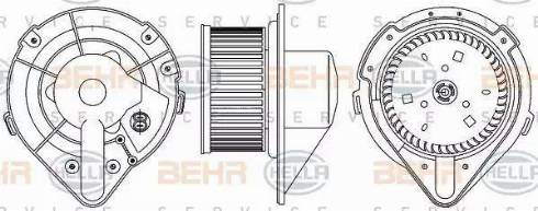 BEHR HELLA Service 8EW 351 044-371 - Interior Blower autospares.lv