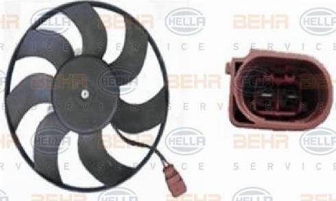 BEHR HELLA Service 8EW 351 040-414 - Fan, radiator autospares.lv