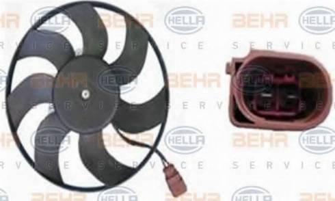 BEHR HELLA Service 8EW 351 040-061 - Fan, radiator autospares.lv