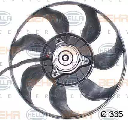 BEHR HELLA Service 8EW 351 043-591 - Fan, radiator autospares.lv