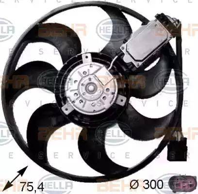 BEHR HELLA Service 8EW 351 043-241 - Fan, radiator autospares.lv