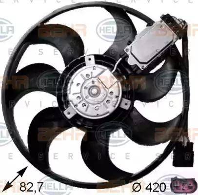 BEHR HELLA Service 8EW 351 043-231 - Fan, radiator autospares.lv