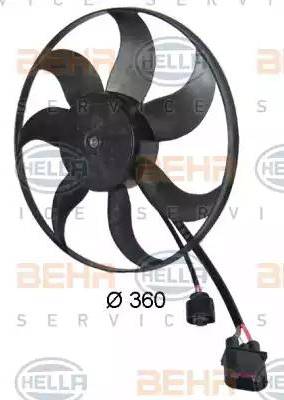 BEHR HELLA Service 8EW 351 039-171 - Fan, radiator autospares.lv