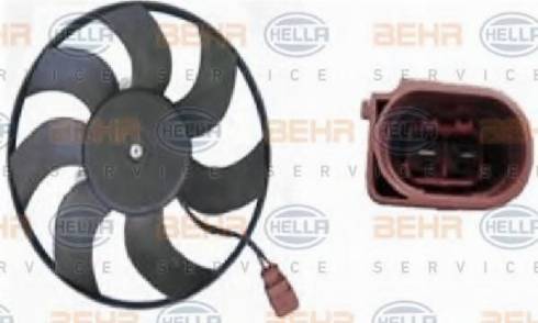 BEHR HELLA Service 8EW 351 039-201 - Fan, radiator autospares.lv