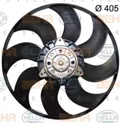 BEHR HELLA Service 8EW 351 150-464 - Fan, radiator autospares.lv