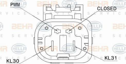 BEHR HELLA Service 8EW 351 151-101 - Fan, radiator autospares.lv