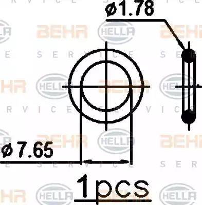 BEHR HELLA Service 8FC 351 343-364 - Condenser, air conditioning autospares.lv