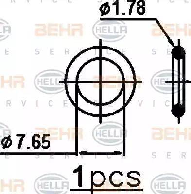 BEHR HELLA Service 8FC 351 301-071 - Condenser, air conditioning autospares.lv