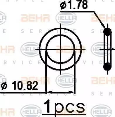 BEHR HELLA Service 8FC 351 302-371 - Condenser, air conditioning autospares.lv