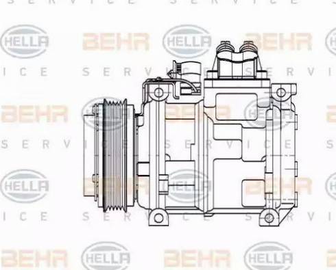 BEHR HELLA Service 8FK 351 110-131 - Compressor, air conditioning autospares.lv