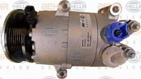 BEHR HELLA Service 8FK 351 334-421 - Compressor, air conditioning autospares.lv