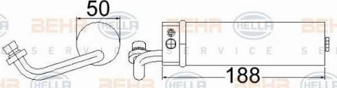 BEHR HELLA Service 8FT 351 192-744 - Dryer, air conditioning autospares.lv