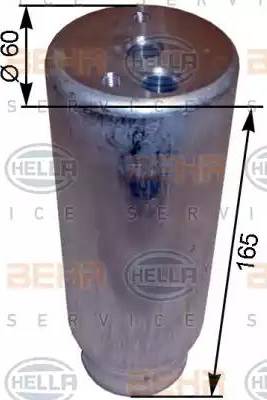 BEHR HELLA Service 8FT 351 200-311 - Dryer, air conditioning autospares.lv