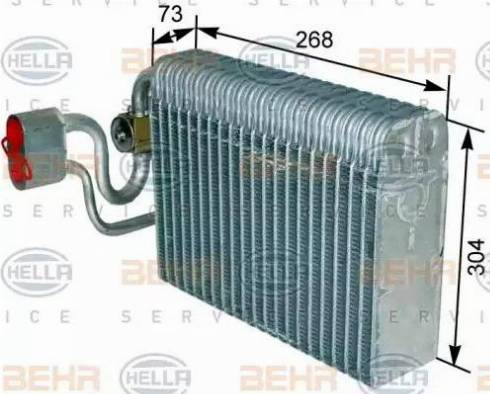 BEHR HELLA Service 8FV 351 309-011 - Evaporator, air conditioning autospares.lv