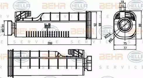 BEHR HELLA Service 8MA 376 755-091 - Expansion Tank, coolant autospares.lv
