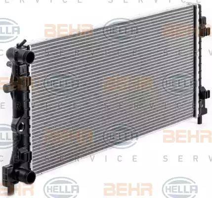 BEHR HELLA Service 8MK 376 902-001 - Radiator, engine cooling autospares.lv