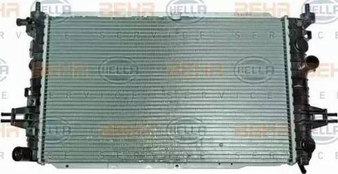 BEHR HELLA Service 8MK 376 790-021 - Radiator, engine cooling autospares.lv