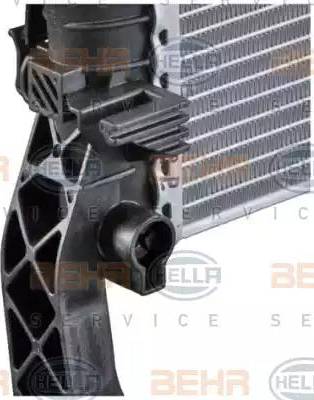 BEHR HELLA Service 8MK 376 764-411 - Radiator, engine cooling autospares.lv