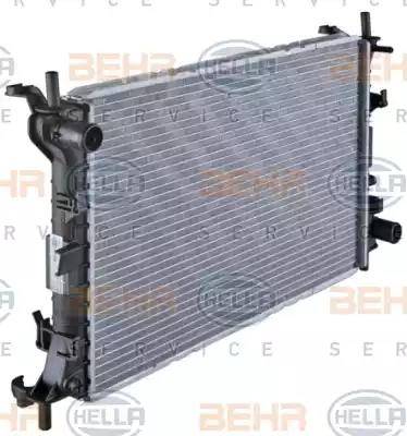 BEHR HELLA Service 8MK 376 764-031 - Radiator, engine cooling autospares.lv