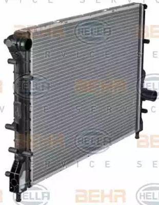 BEHR HELLA Service 8MK 376 766-111 - Radiator, engine cooling autospares.lv