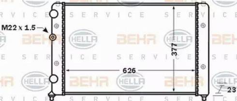 BEHR HELLA Service 8MK 376 704-721 - Radiator, engine cooling autospares.lv