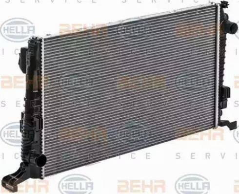 BEHR HELLA Service 8MK 376 700-241 - Radiator, engine cooling autospares.lv