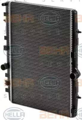 BEHR HELLA Service 8MK 376 700-231 - Radiator, engine cooling autospares.lv