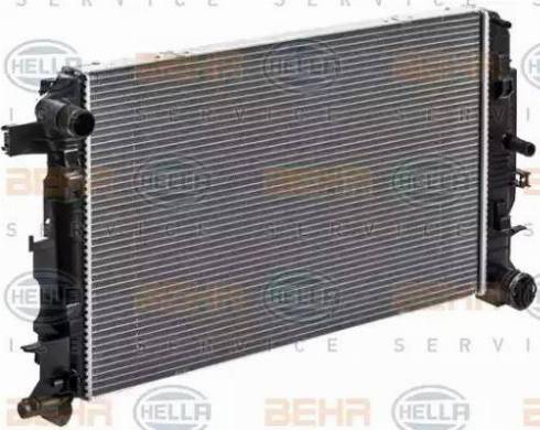 BEHR HELLA Service 8MK 376 701-001 - Radiator, engine cooling autospares.lv