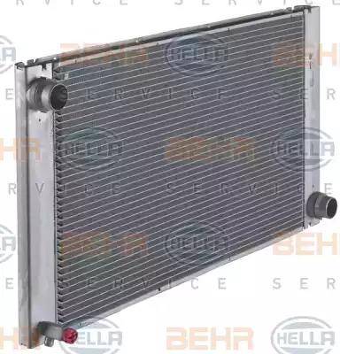 BEHR HELLA Service 8MK 376 719-101 - Radiator, engine cooling autospares.lv