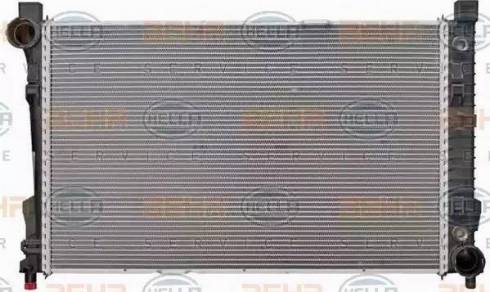 BEHR HELLA Service 8MK 376 714-331 - Radiator, engine cooling autospares.lv